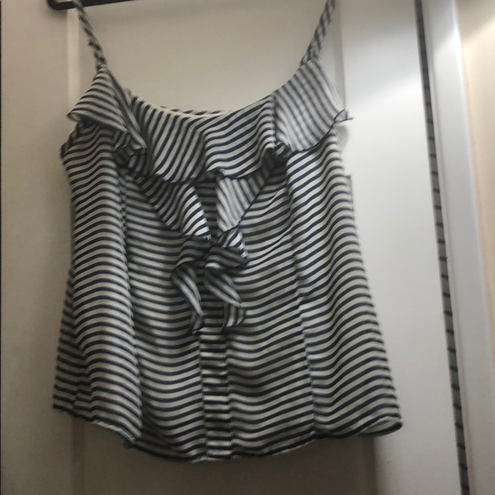 Navy striped tank